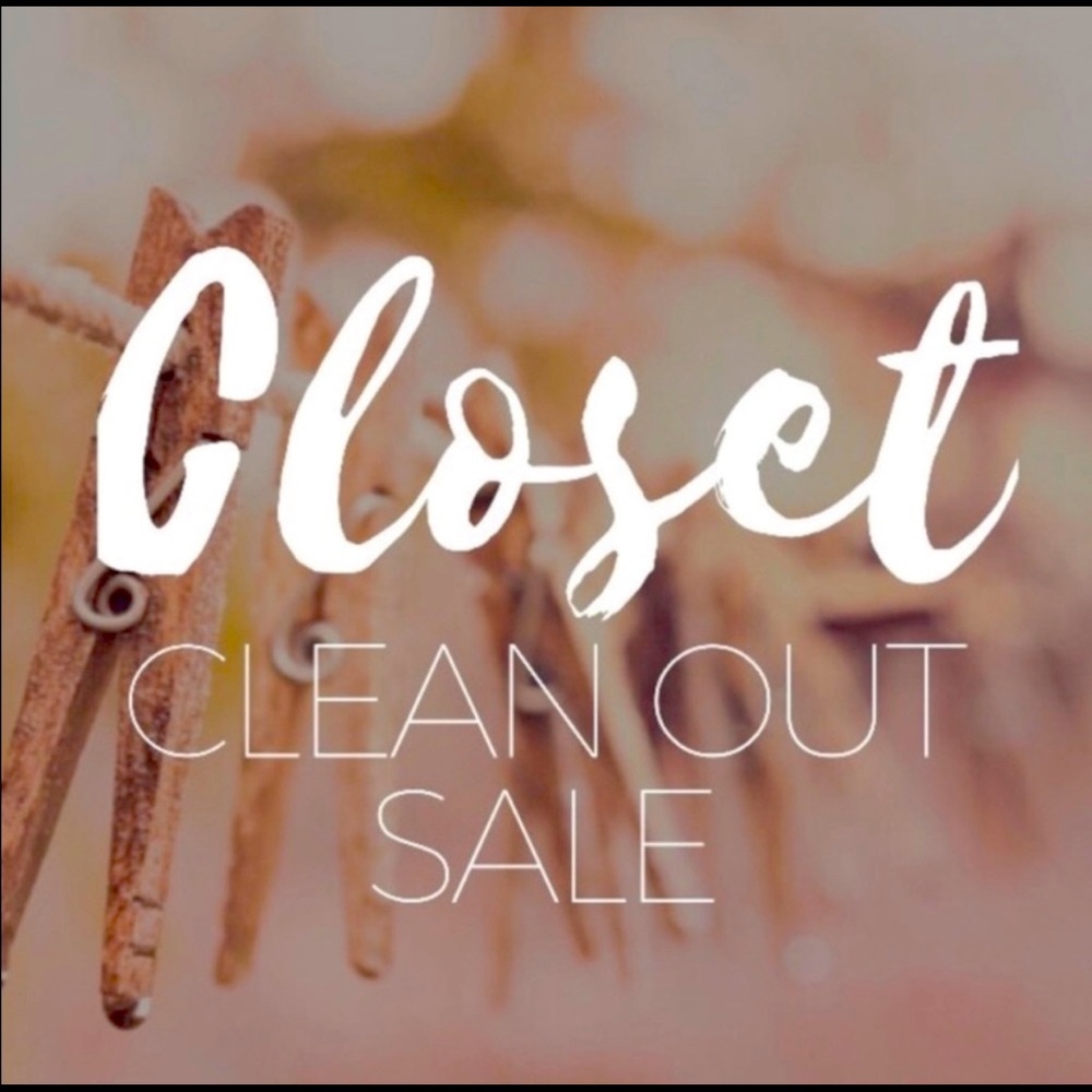 Closet Clear Out Sale … Today Only. Prices will drop just for today !!!!